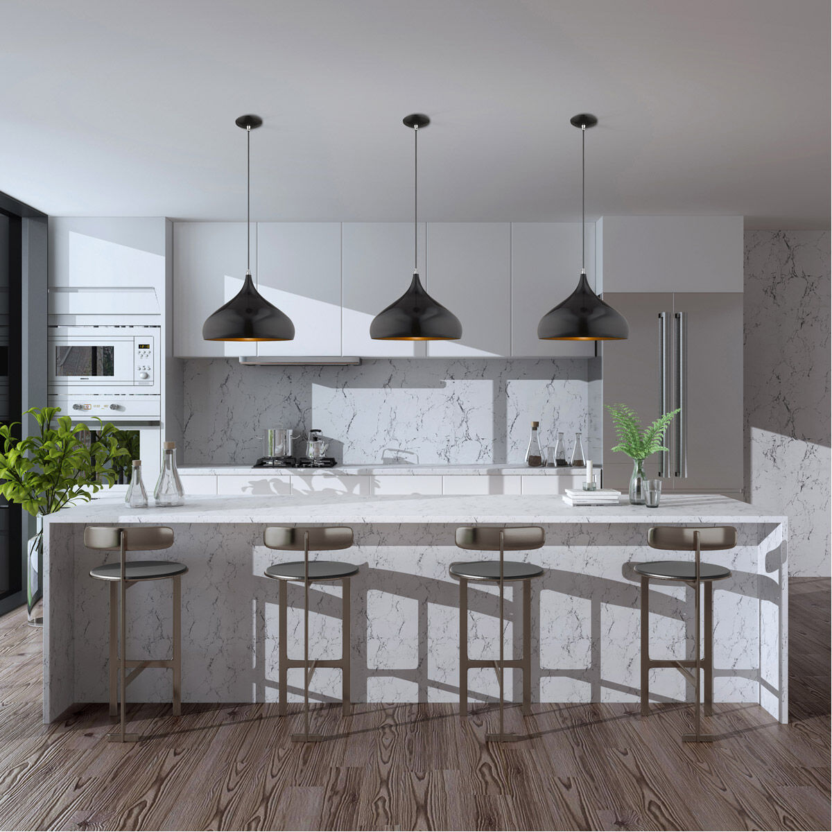 Allison 1 Light 16 inch Shiny Black Mini Pendant Ceiling Light