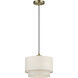 Manorwood 1 Light 12 inch Antique Brass Pendant Ceiling Light