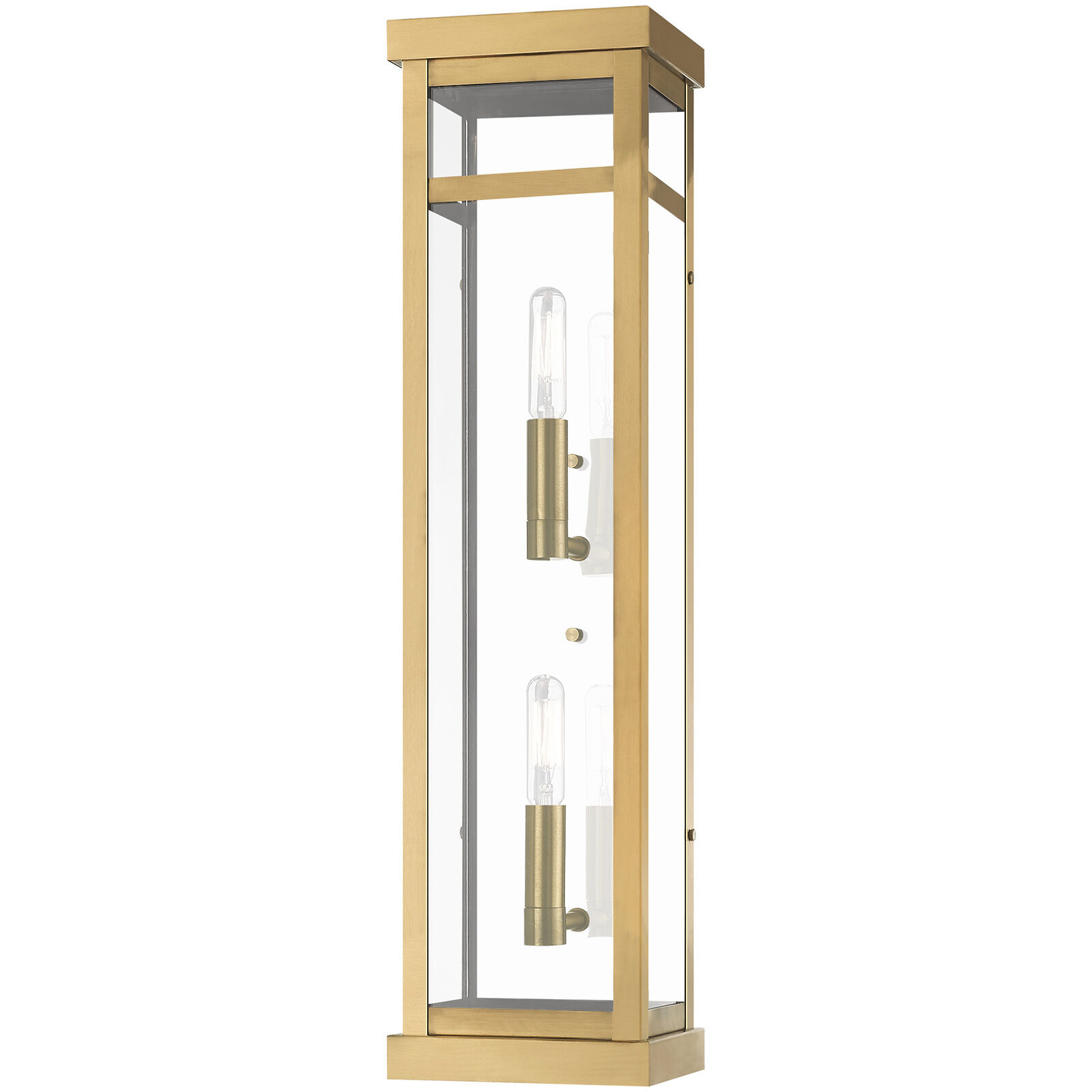 Hopewell 2 Light 22 inch Antique Brass Outdoor Wall Lantern 