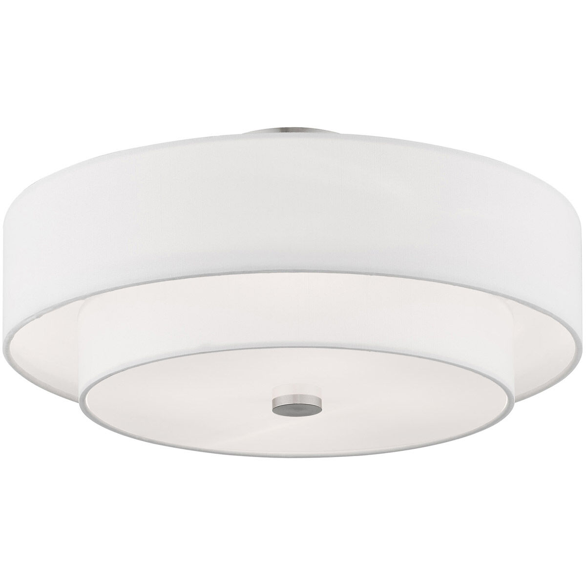 Claremont 4 Light 18 inch Brushed Nickel Semi-Flush Mount Ceiling Light