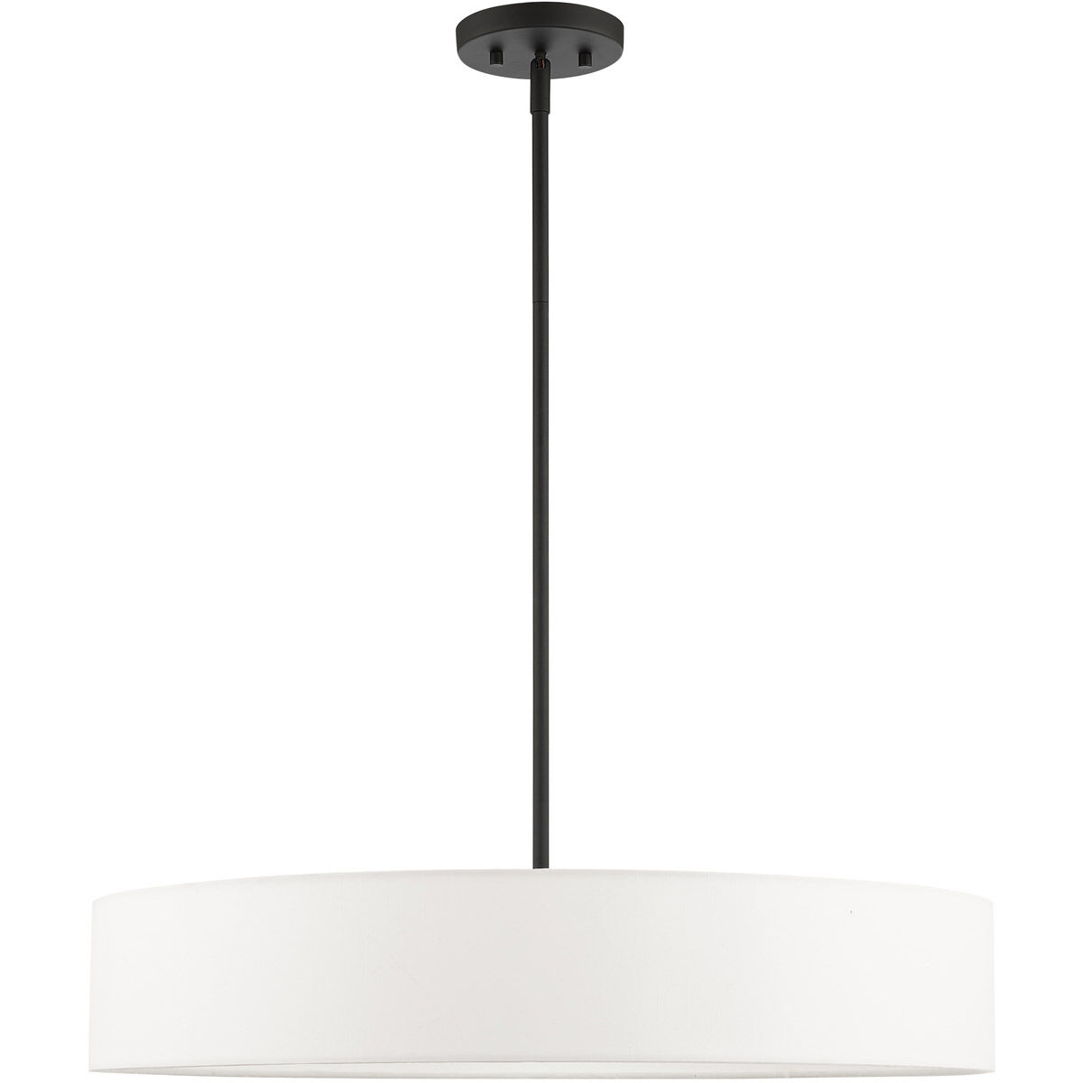 Venlo 5 Light 26 inch Black with Brushed Nickel Accents Pendant Ceiling Light