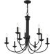 Estate 9 Light 30 inch Black Chandelier Ceiling Light
