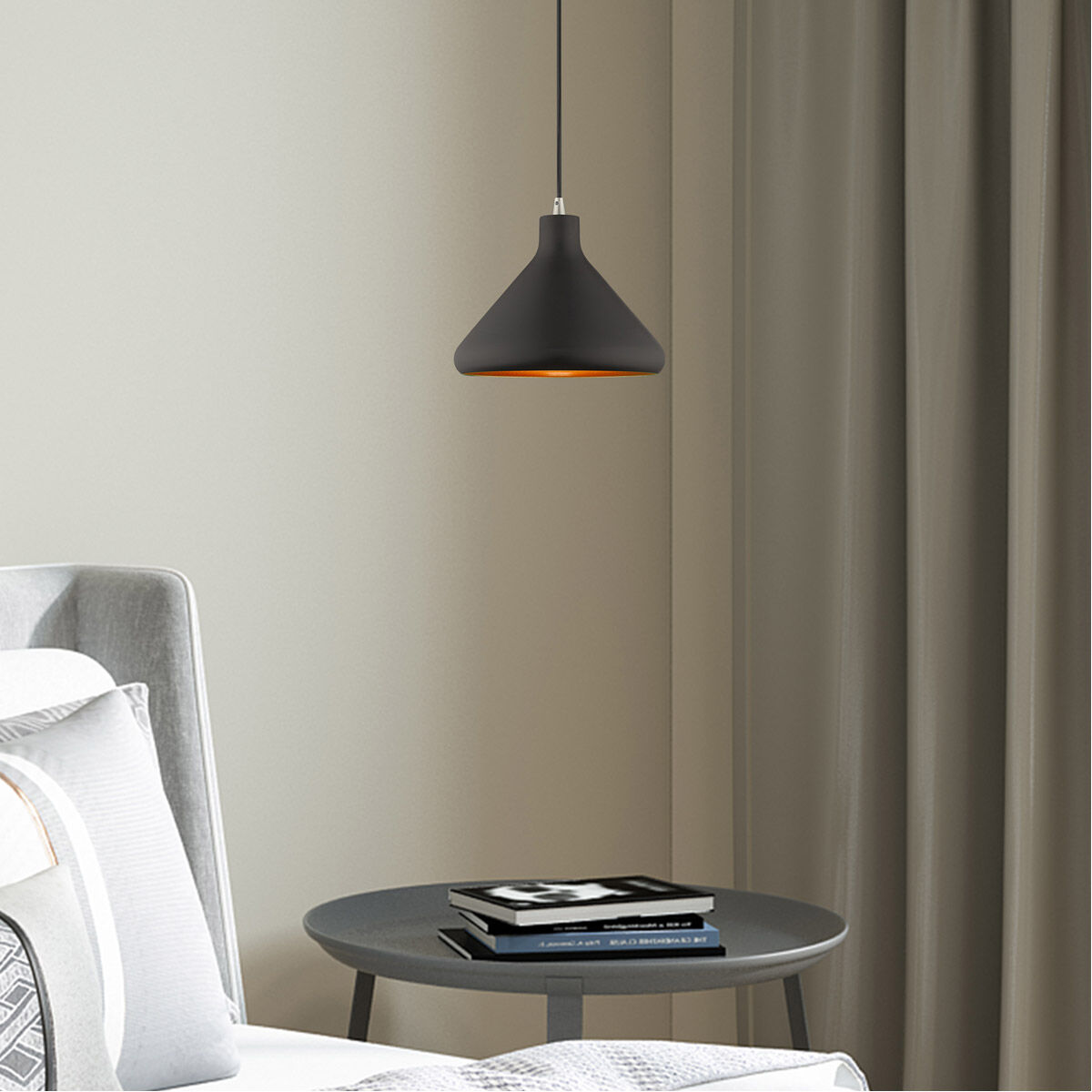 Allison 1 Light 11 inch Black Mini Pendant Ceiling Light