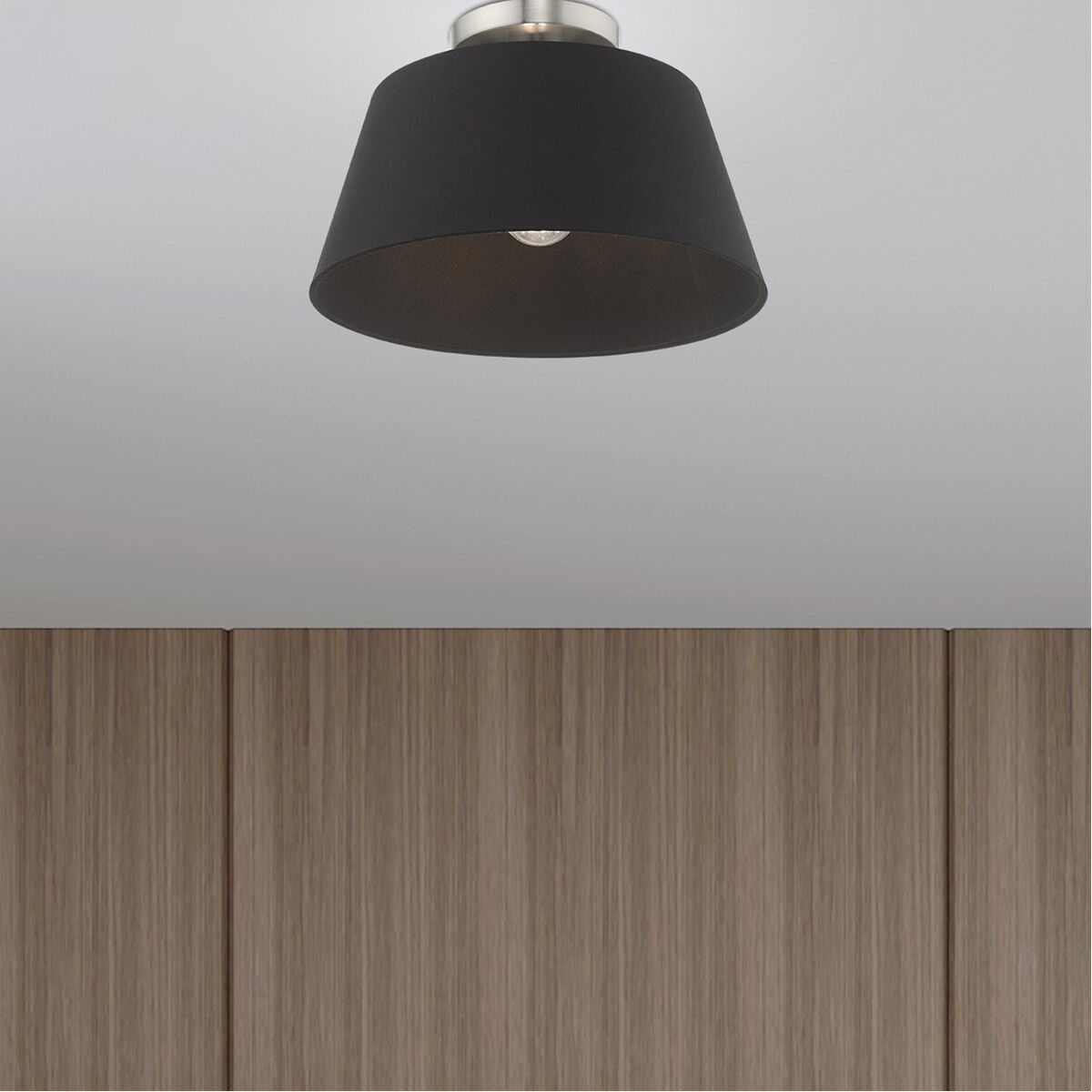 Belclaire 1 Light 13 inch Brushed Nickel Semi-Flush Mount Ceiling Light