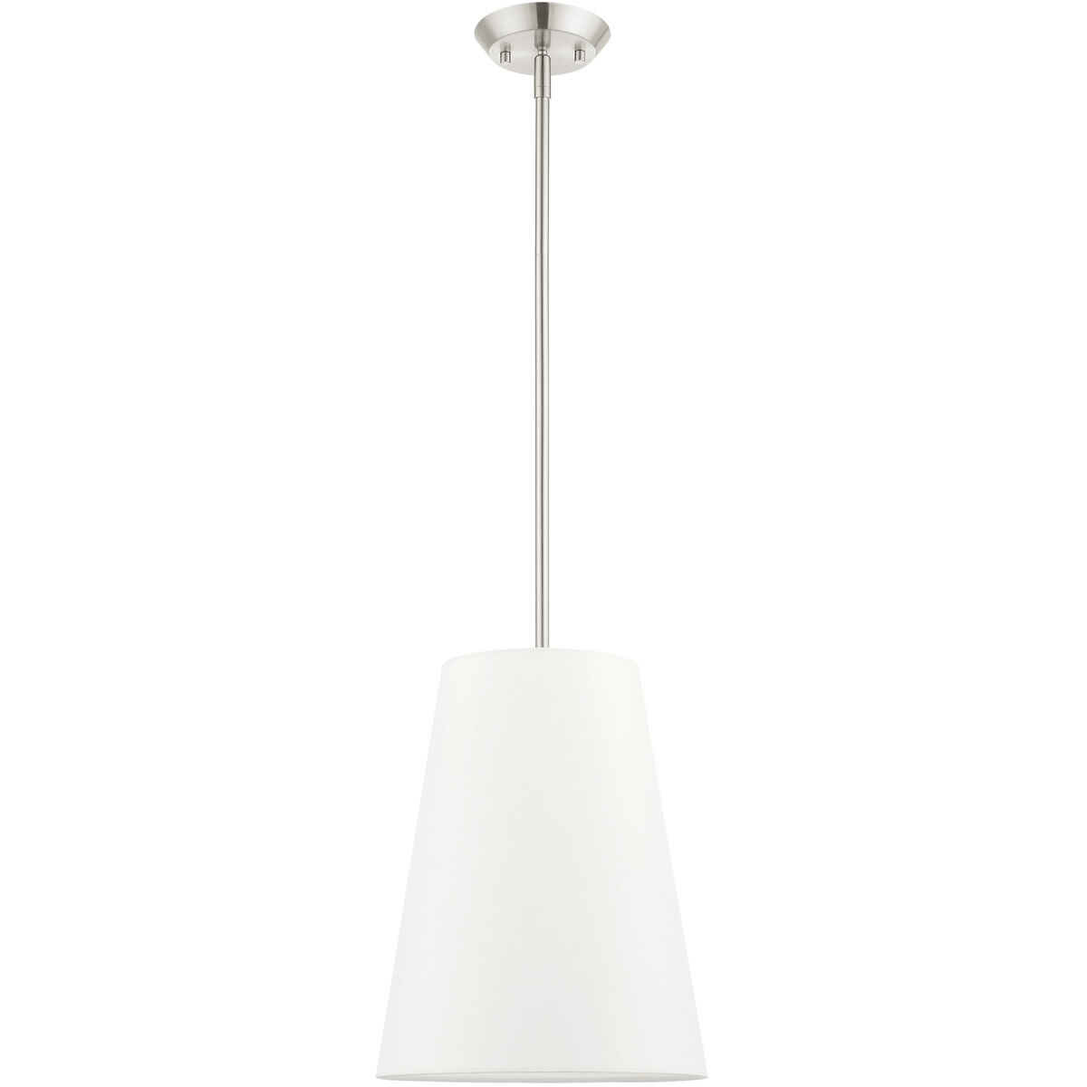 Prato 1 Light 11 inch Brushed Nickel Pendant Ceiling Light