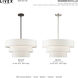 Warrenville 4 Light 23 inch Brushed Nickel Pendant Chandelier Ceiling Light
