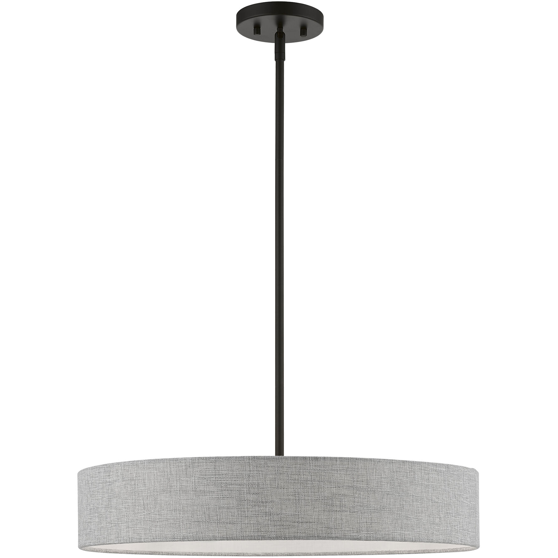 Elmhurst 4 Light 22 inch Black Pendant Ceiling Light, Medium, Drum