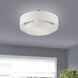 Meridian 2 Light 15 inch Brushed Nickel Semi-Flush Ceiling Light