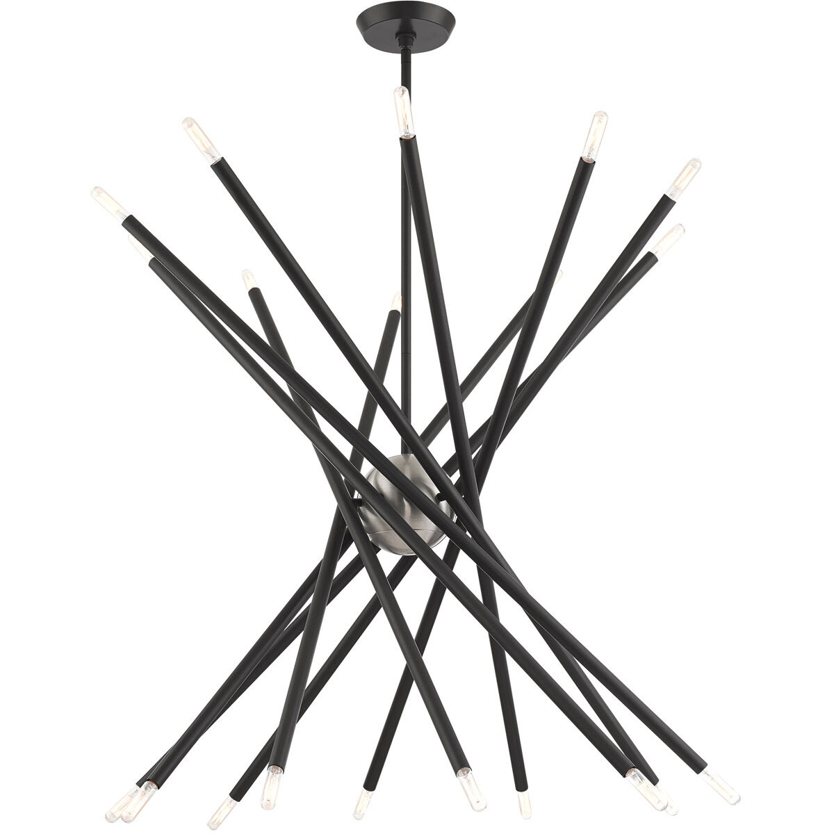 Soho 20 Light 37.5 inch Scandinavian Gray Chandelier Ceiling Light