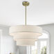 Chandler 4 Light 23 inch Antique Brass Pendant Chandelier Ceiling Light