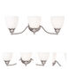 Somerville 3 Light 23 inch Brushed Nickel Bath Vanity Wall Light