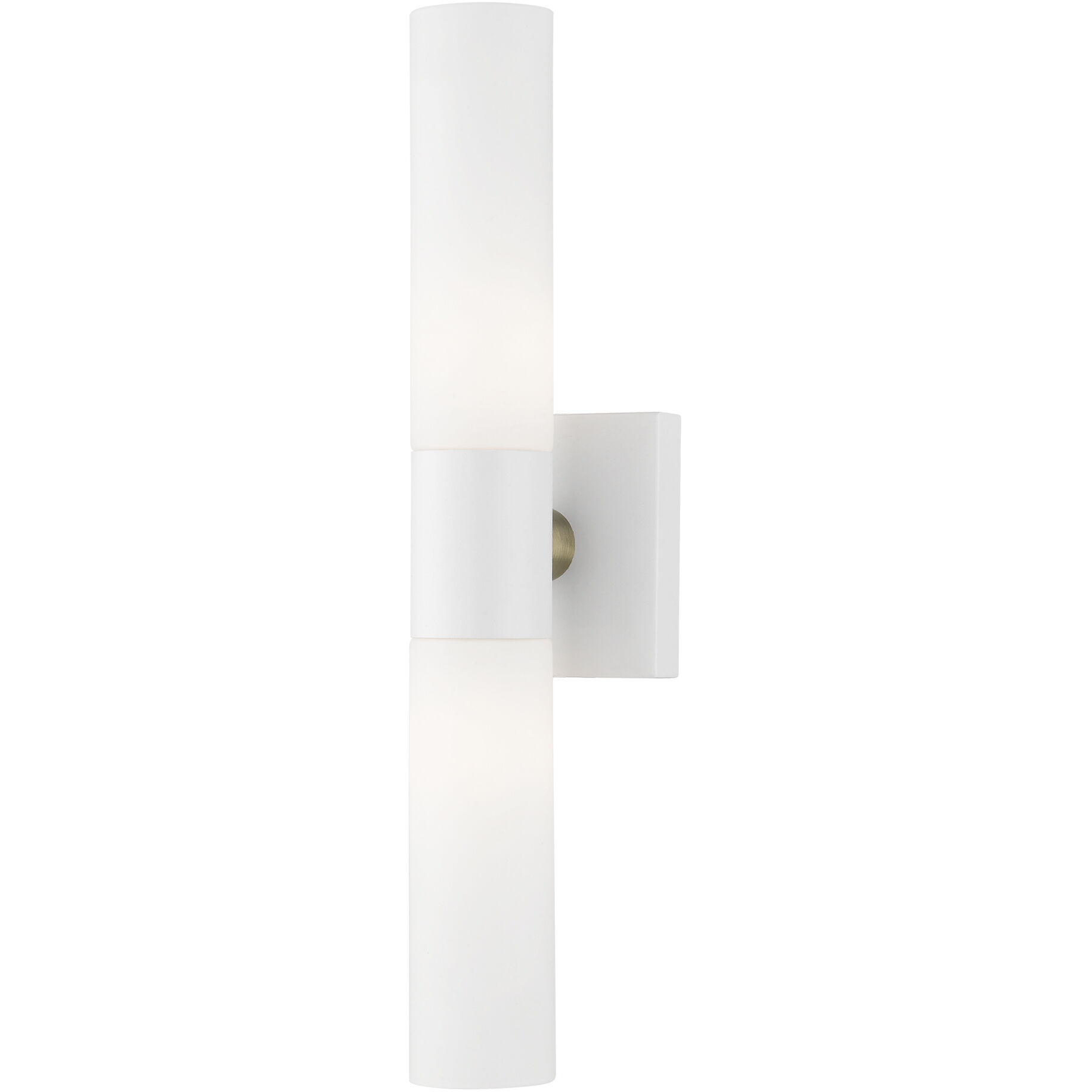 Aero 2 Light 5 inch Textured White with Brushed Nickel Accent ADA ADA Wall Sconce Wall Light