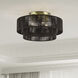 Acordia 4 Light 21 inch Antique Brass Extra Large Semi-Flush Ceiling Light, Extra Large
