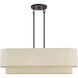 Bellingham 4 Light 36 inch Bronze Linear Chandelier Ceiling Light, Large