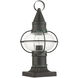 Newburyport 1 Light 15 inch Charcoal Outdoor Post Top Lantern