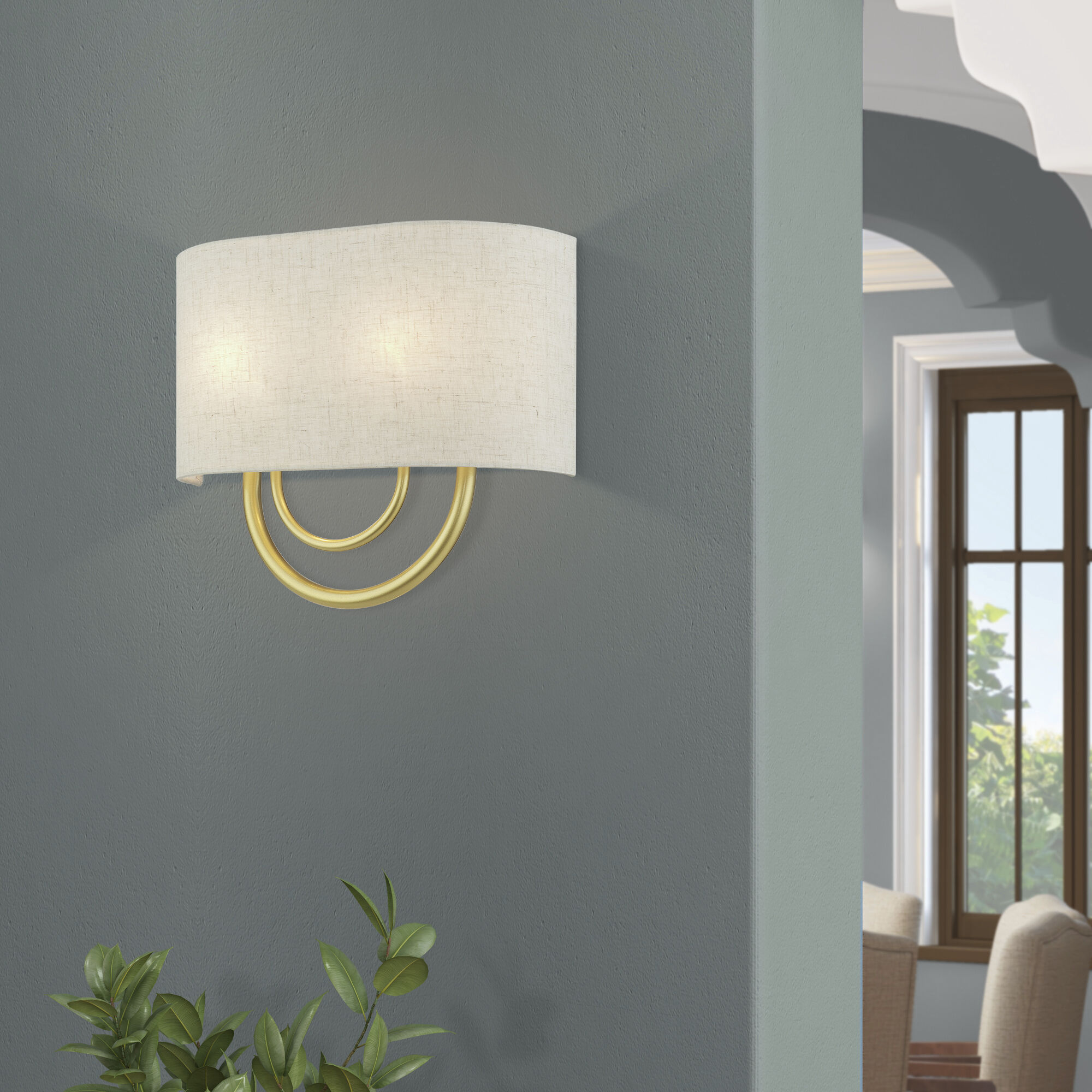 Stratton 2 Light 13 inch Soft Gold ADA Wall Sconce Wall Light