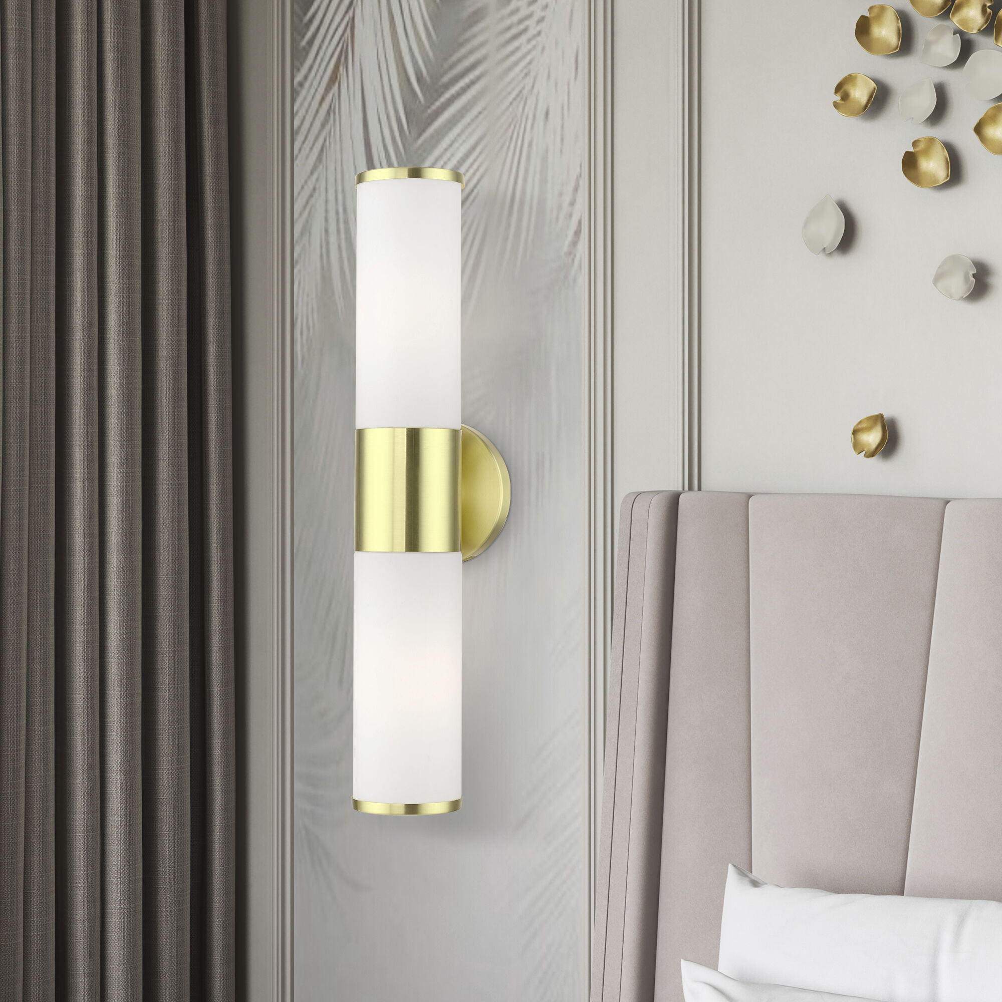 Lindale 2 Light 4.25 inch Satin Brass Vanity Sconce Wall Light