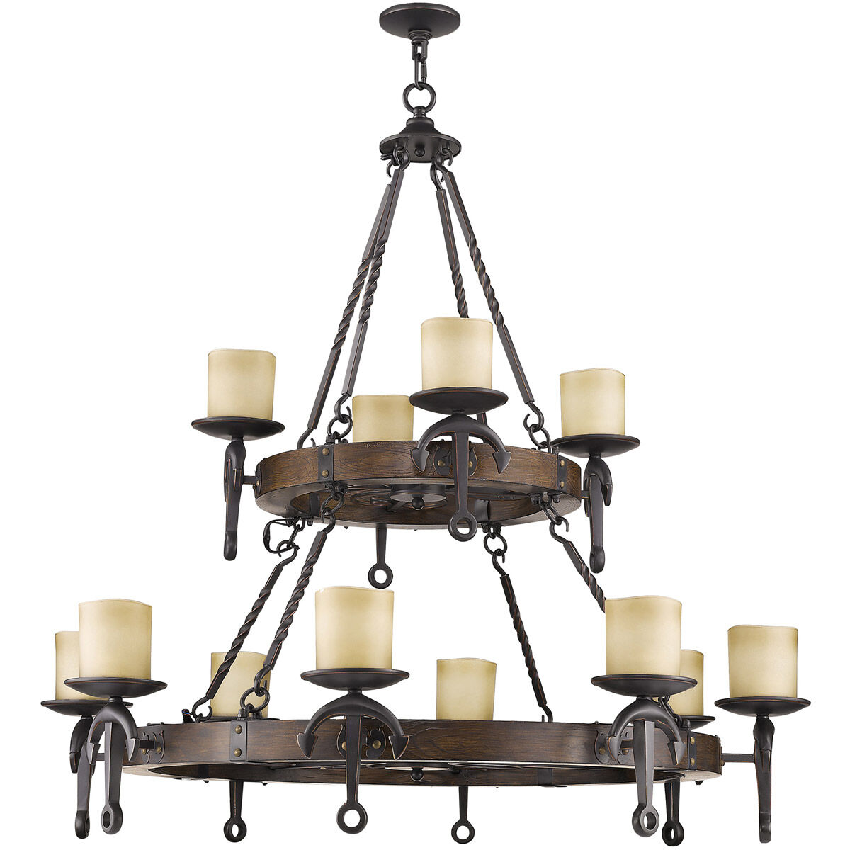Cape May 12 Light 48 inch Olde Bronze Chandelier Ceiling Light