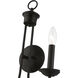 Estate 2 Light 14 inch Black Double Sconce Wall Light