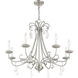 Daphne 8 Light 30 inch Brushed Nickel Chandelier Ceiling Light