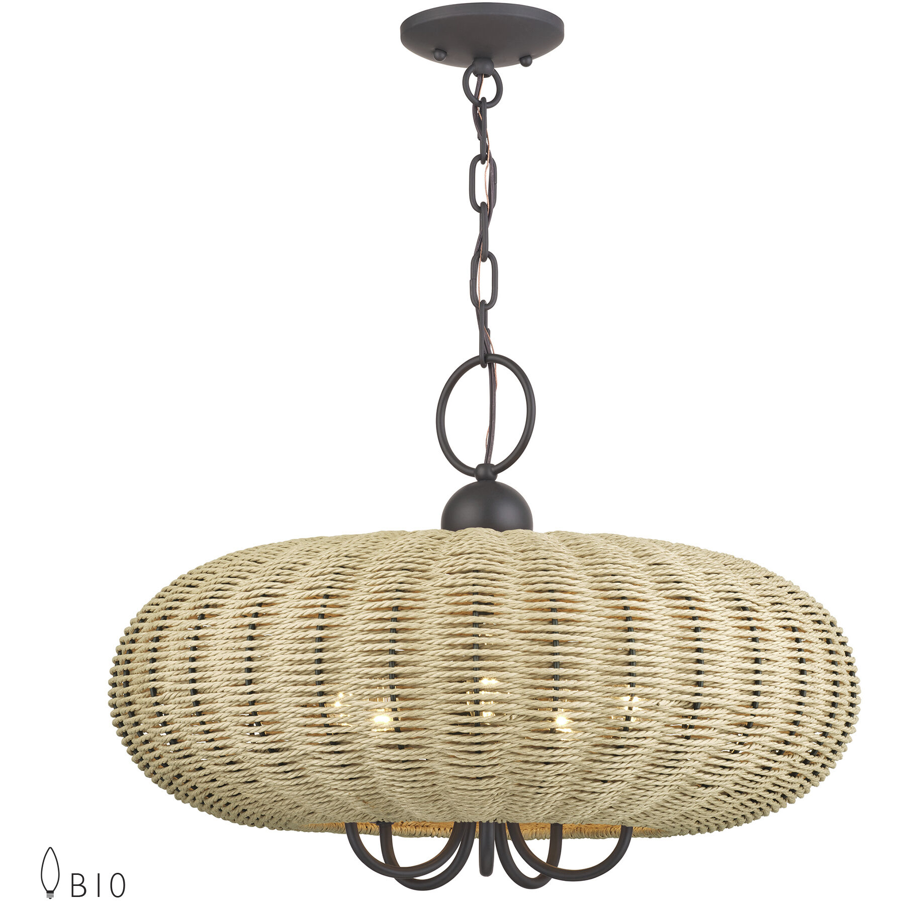 Summervine 5 Light 22 inch Bronze Pendant Chandelier Ceiling Light