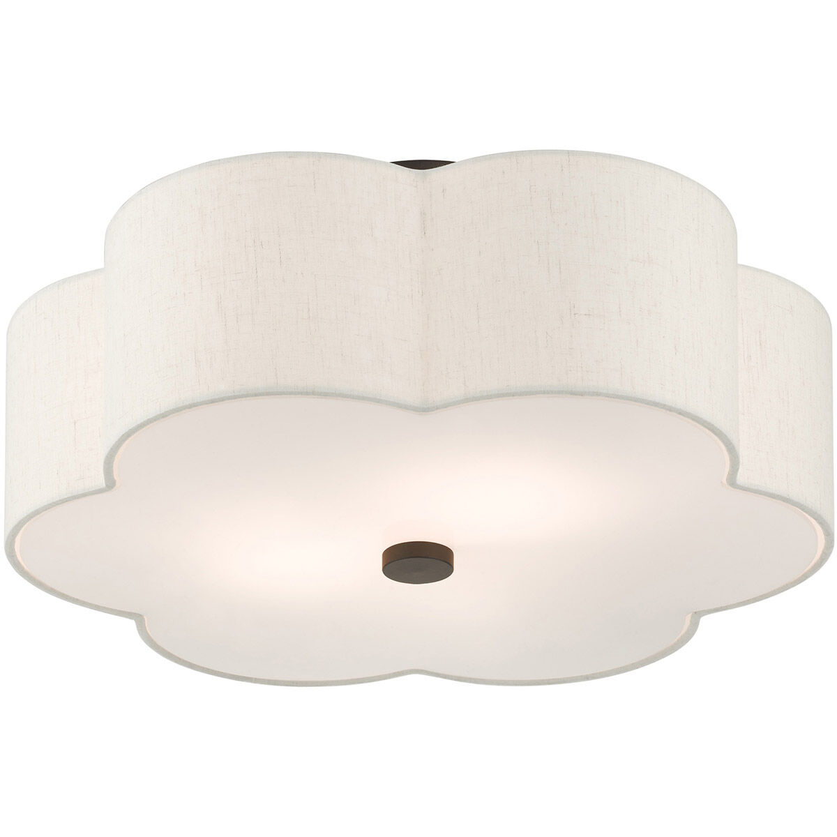 Solstice 3 Light 18 inch English Bronze Semi Flush Ceiling Light