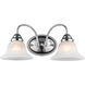 Edgemont 2 Light 17 inch Polished Chrome Bath Vanity Wall Light