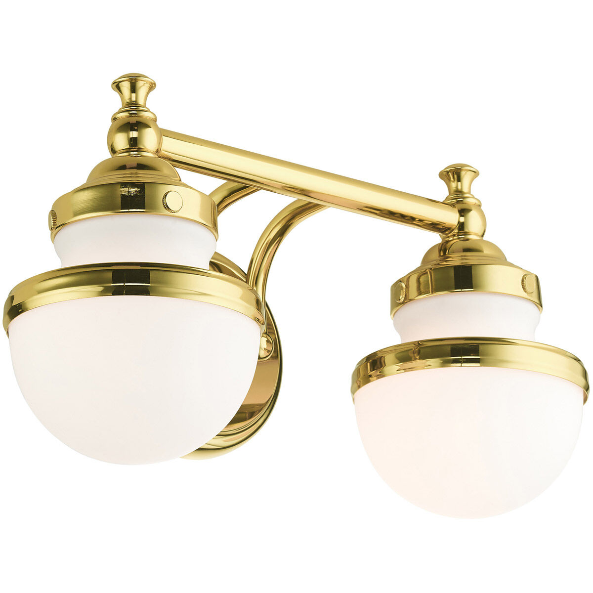 Oldwick 2 Light 15 inch Polished Brass Vanity Sconce Wall Light