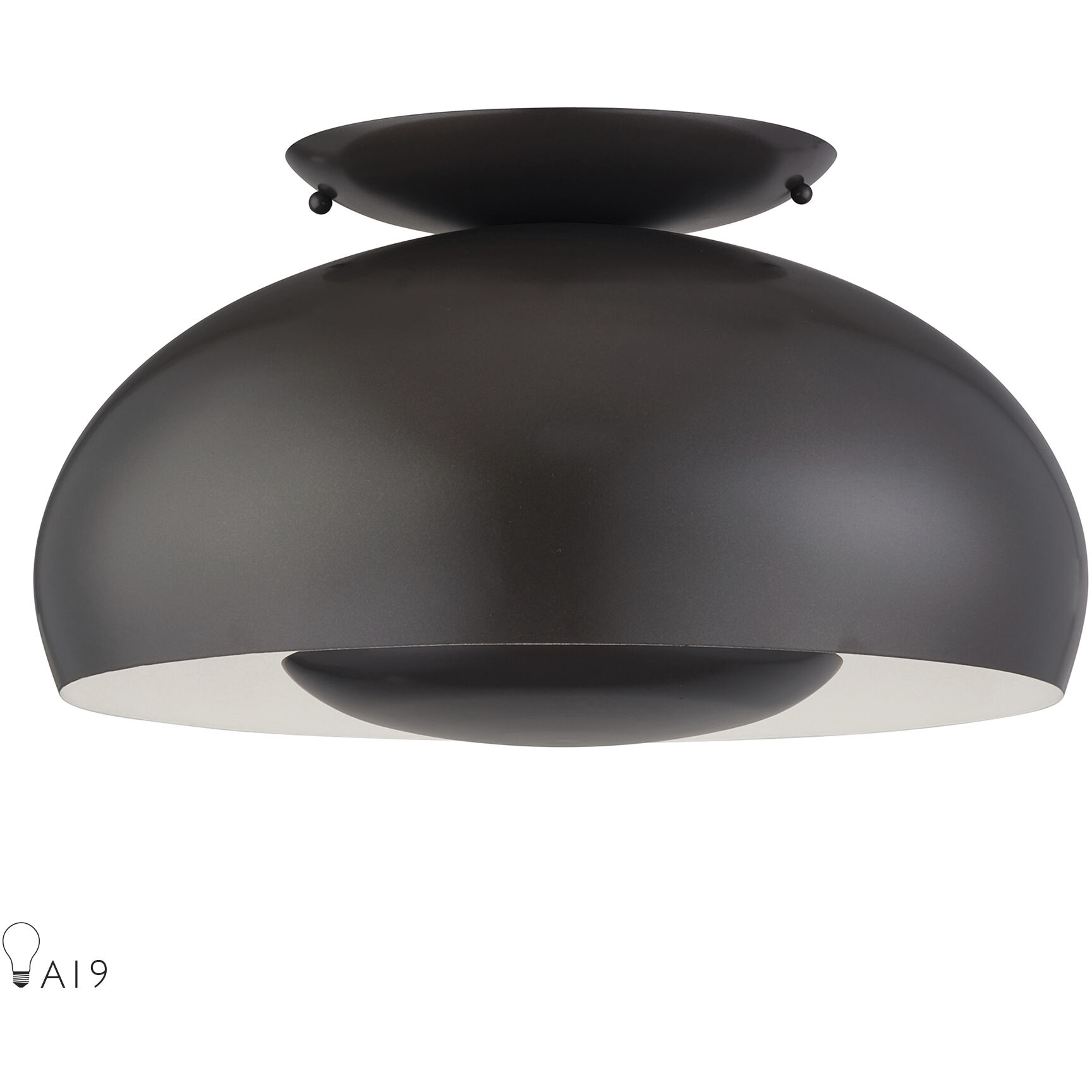 Domma 3 Light 17.00 inch Semi-Flush Mount