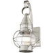 Newburyport 1 Light 14 inch Brushed Nickel Outdoor Wall Lantern