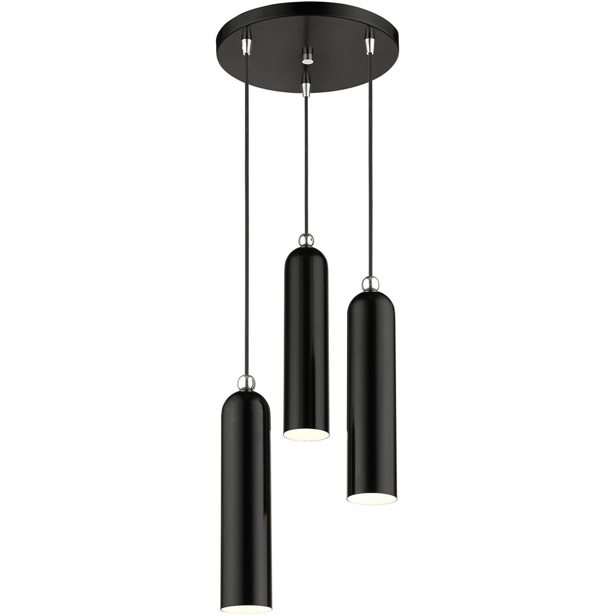 Ardmore 3 Light 13 inch Shiny Black Pendant Ceiling Light