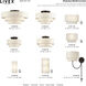 Manorwood 3 Light 18 inch English Bronze Large Semi-Flush Ceiling Light, Large