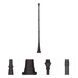 Outdoor 114.5 inch Bronze Outdoor Cast Aluminum Fluted Post