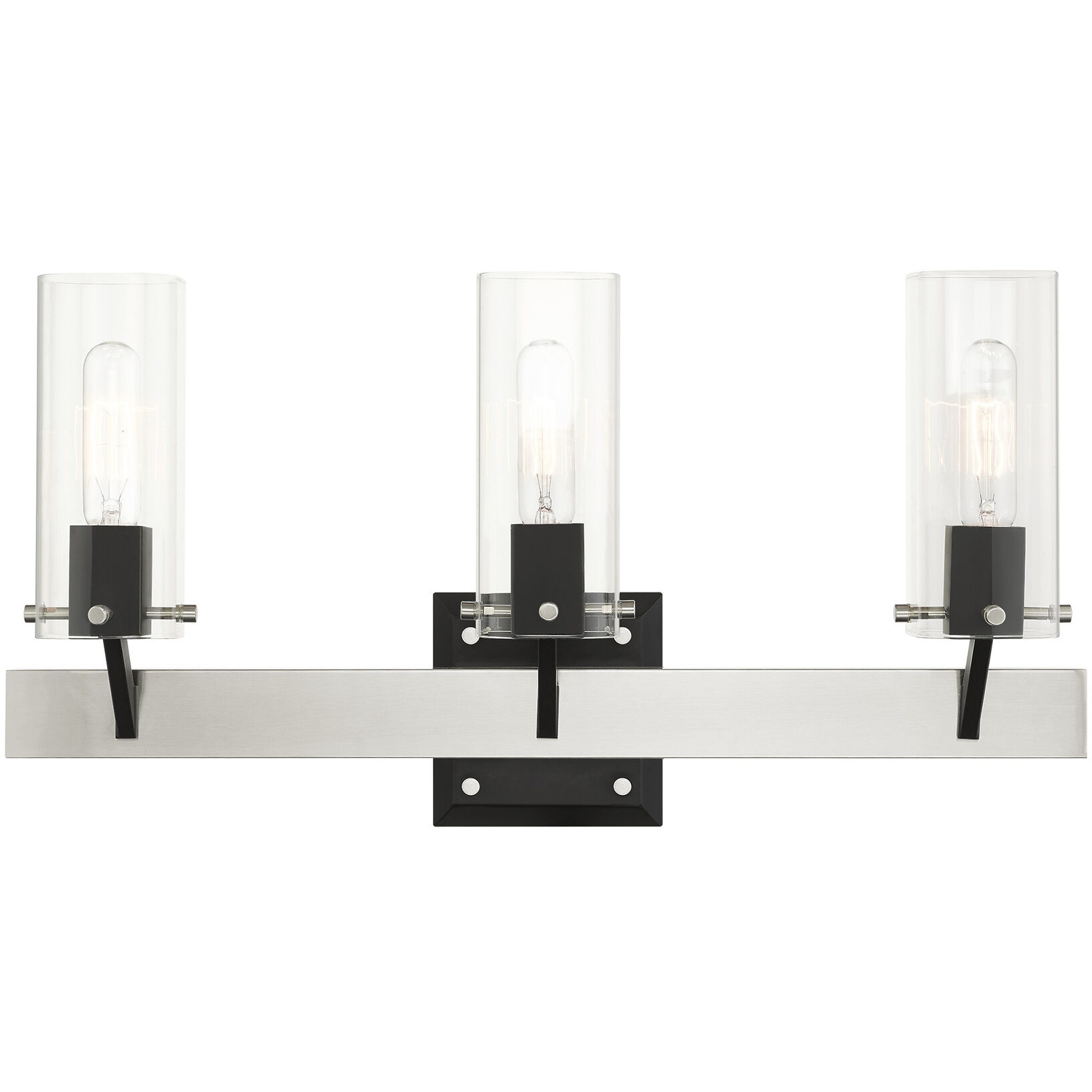 Beckett 3 Light 24 inch Brushed Nickel Vanity Sconce Wall Light