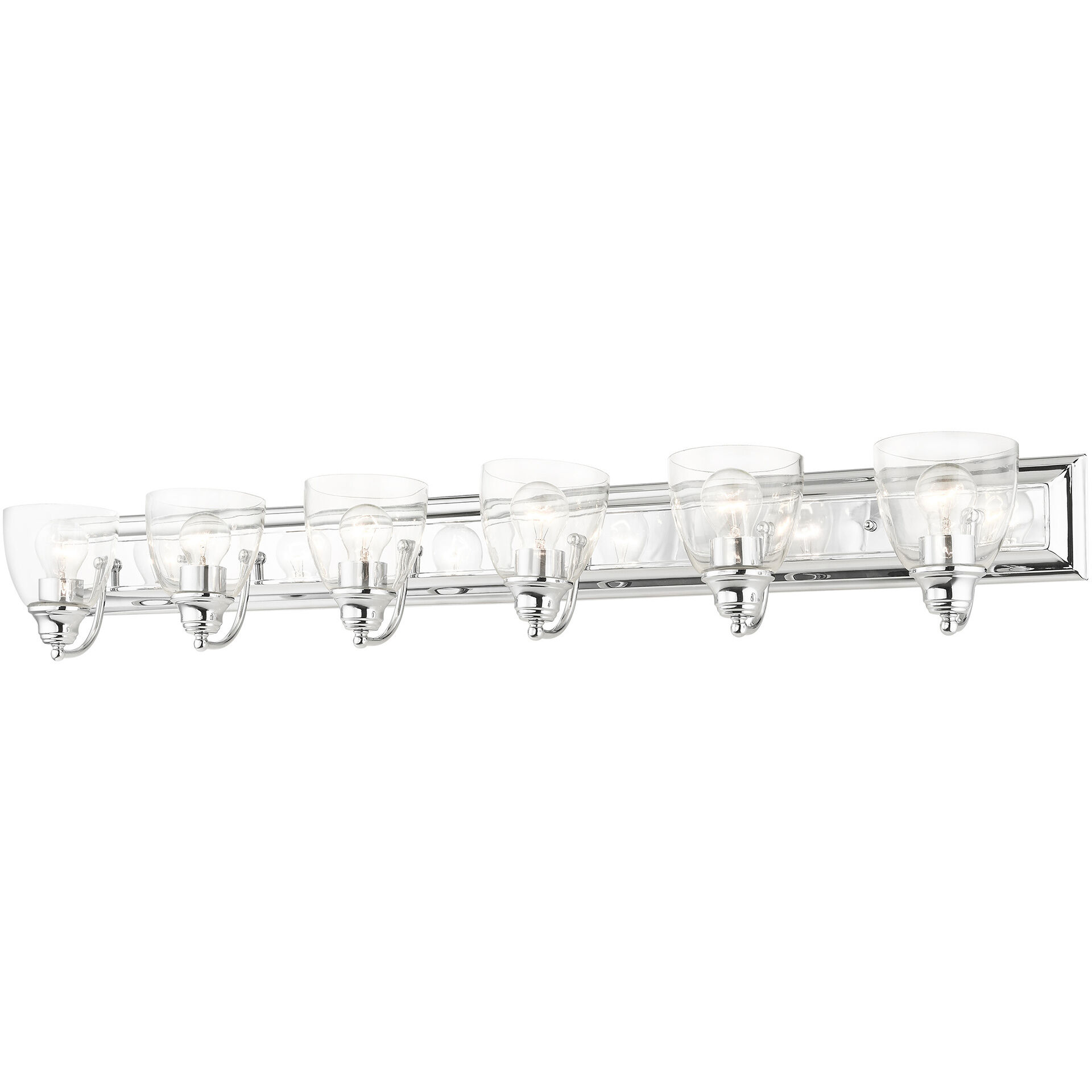 Birmingham 6 Light 48 inch Polished Chrome Vanity Sconce Wall Light