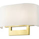 Allison Wall Sconce Wall Light in Satin Brass, Medium