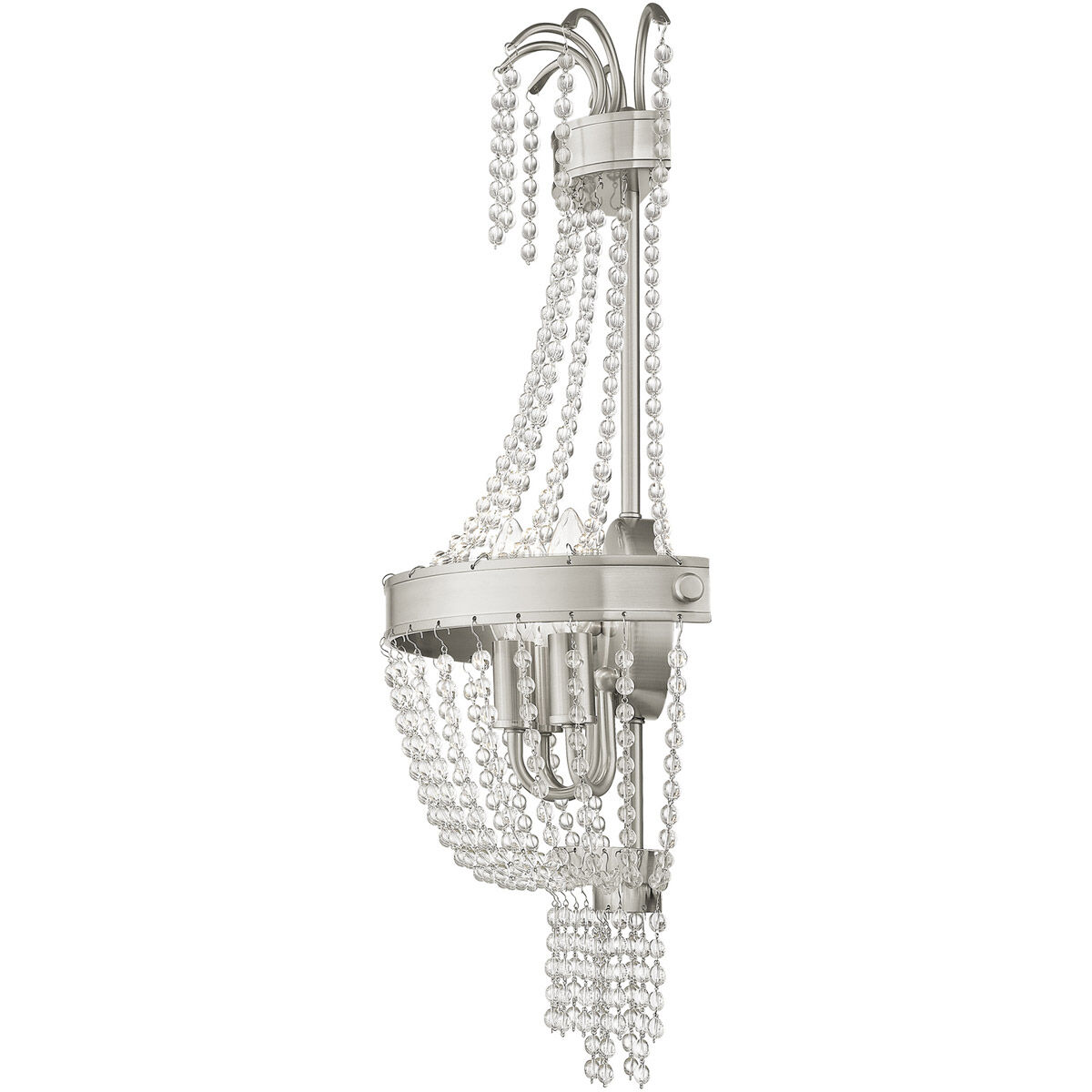 Valentina 3 Light 13 inch Brushed Nickel Wall Sconce Wall Light