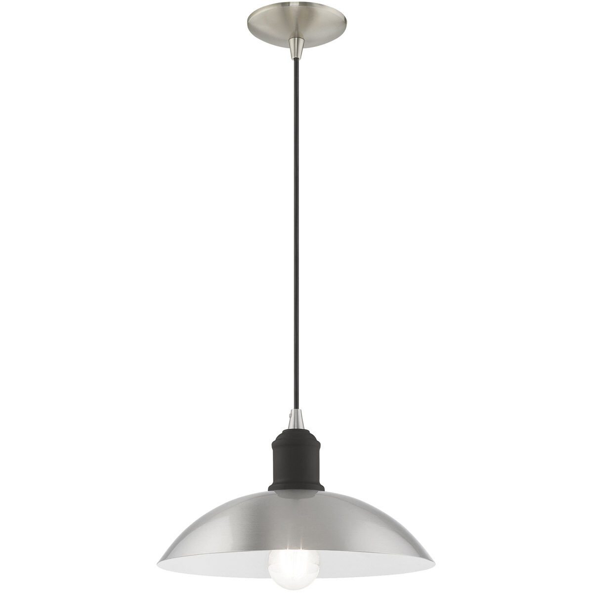 Allison 1 Light 13 inch Brushed Nickel Mini Pendant Ceiling Light
