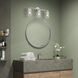 Whittier 3 Light 22 inch Polished Chrome Vanity Sconce Wall Light