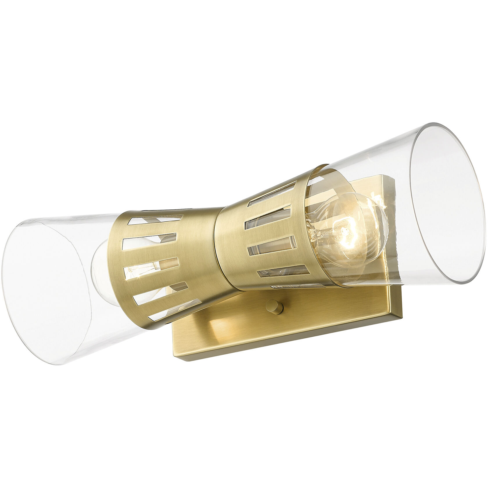 Bennington 2 Light 14.25 inch Natural Brass Sconce Wall Light