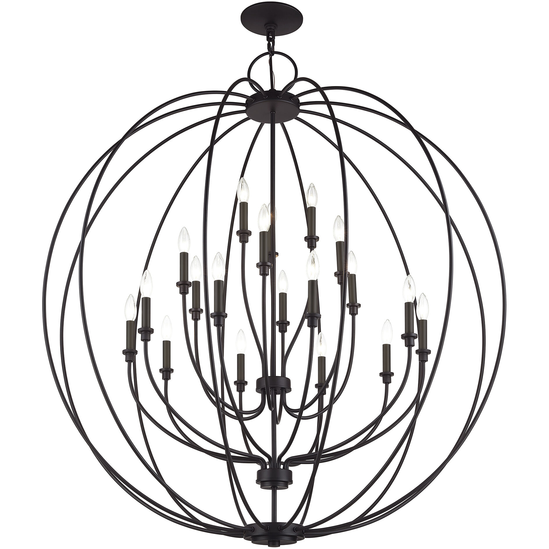 Milania 19 Light 48 inch Bronze Foyer Chandelier Ceiling Light