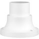 Outdoor Pier Mount Adapters 4.5 inch Textured White Pier Mount Adapter