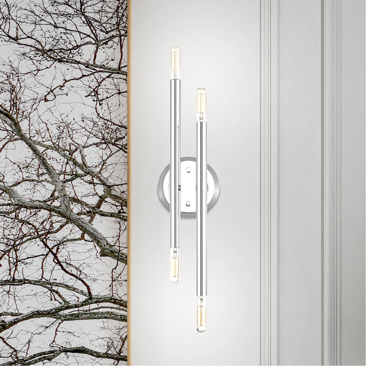 Soho 4 Light 5 inch Polished Chrome ADA Sconce Wall Light