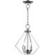 Prism 2 Light 11 inch Polished Chrome Convertible Mini Chandelier/Ceiling Mount Ceiling Light