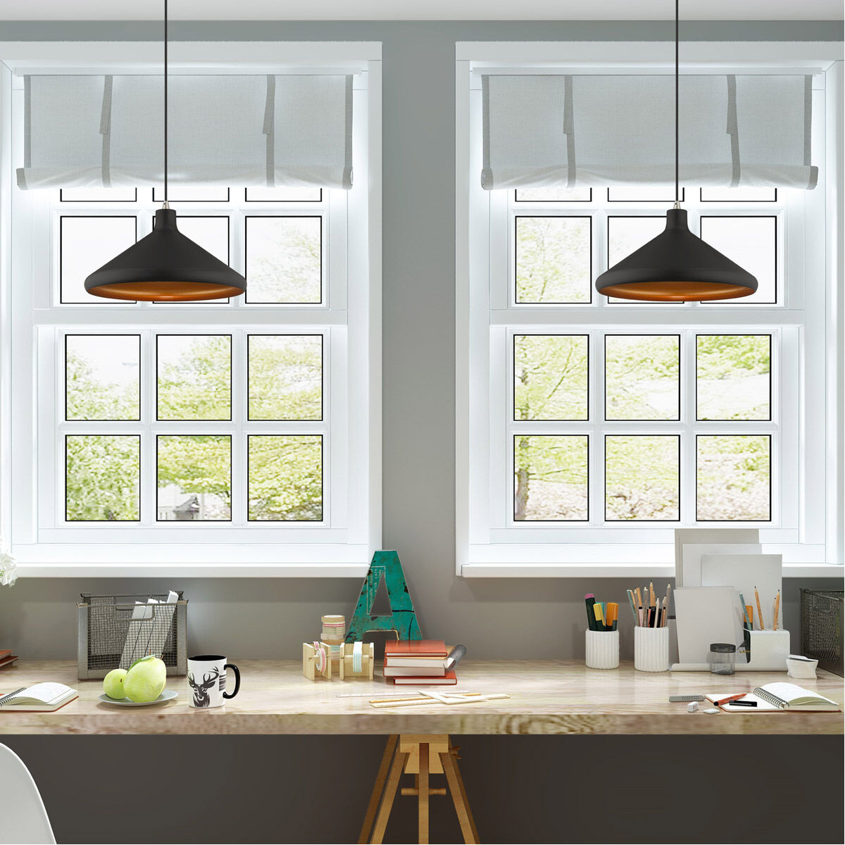 Allison 1 Light 15 inch Black Mini Pendant Ceiling Light