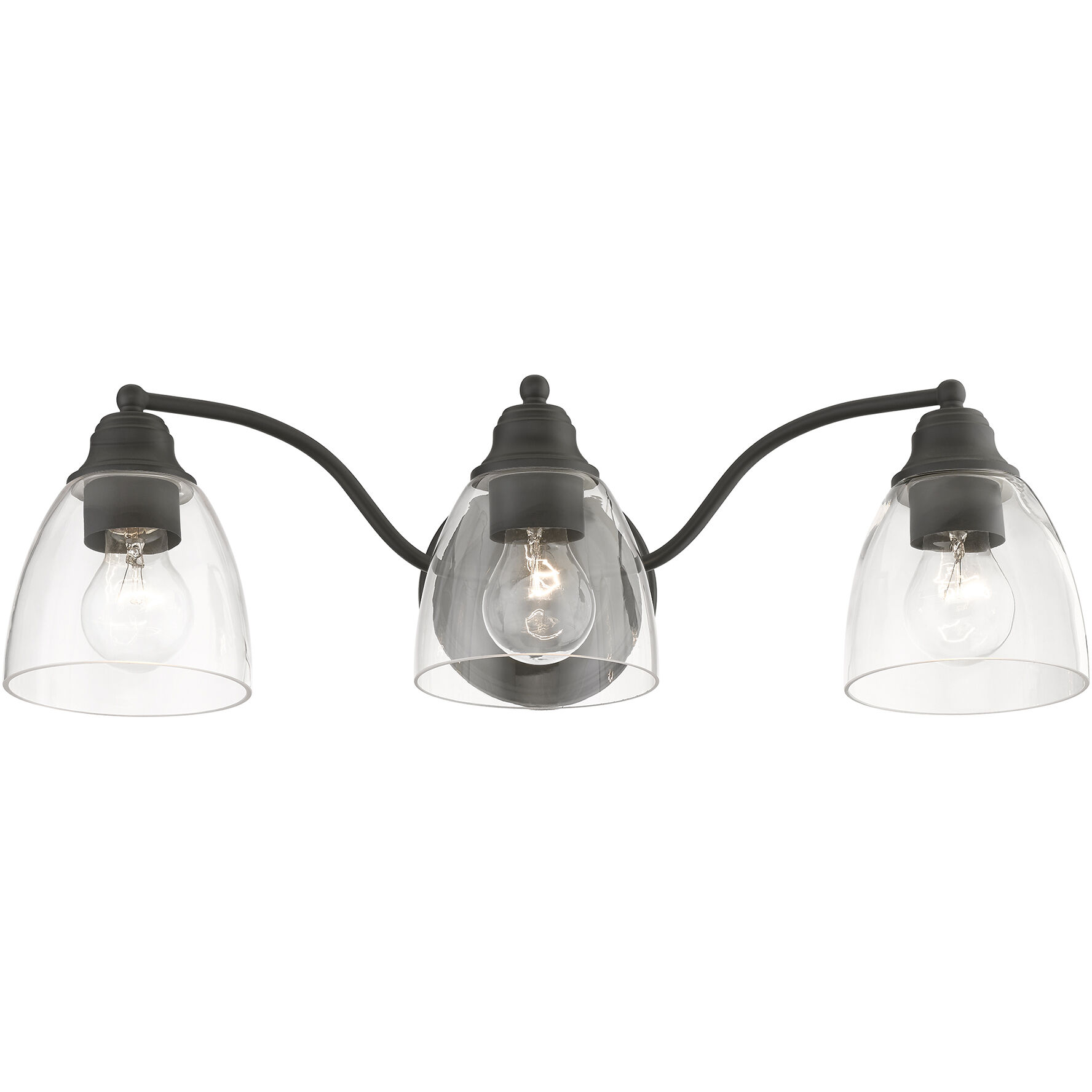 Montgomery 3 Light 23 inch Black Vanity Sconce Wall Light