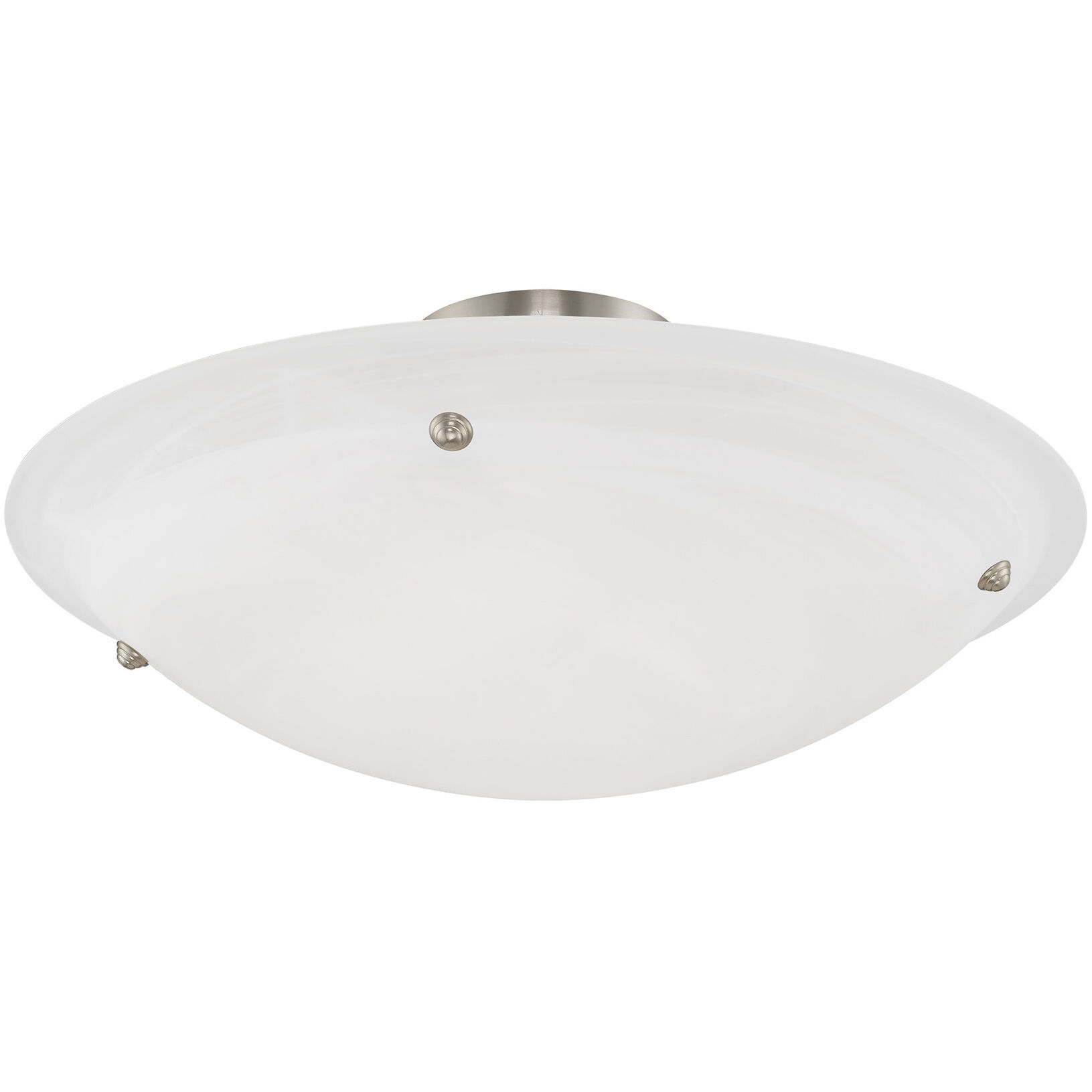 Oasis 4 Light 24 inch Brushed Nickel Semi-Flush Mount Ceiling Light