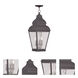 Exeter 3 Light 10 inch Bronze Outdoor Pendant Lantern