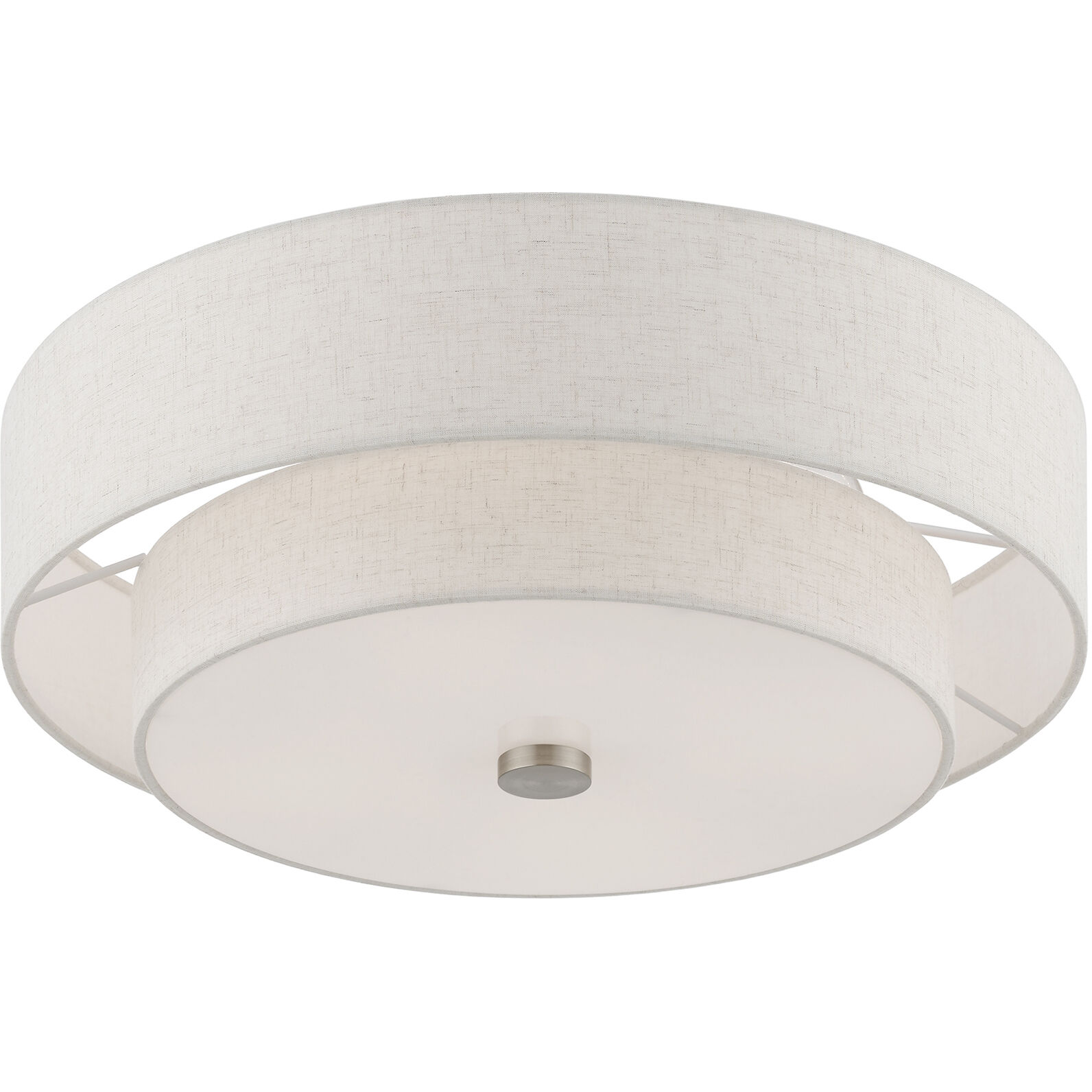 Meridian 4 Light 18 inch Brushed Nickel Semi-Flush Ceiling Light