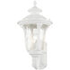Oxford 1 Light 19 inch Textured White Outdoor Wall Lantern